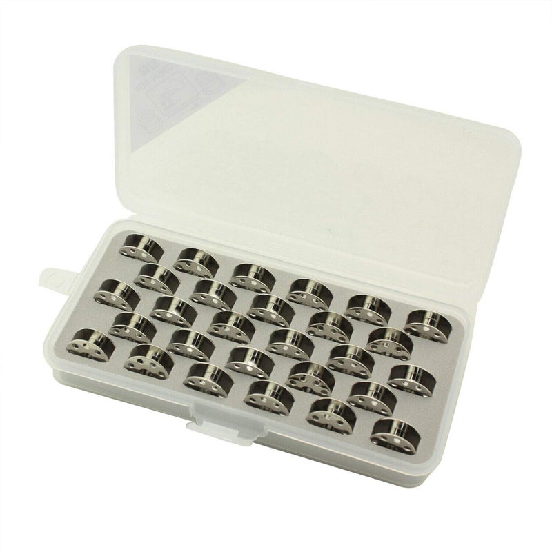 Cutex Pack of 28 Juki DDL-8300 DDL-8500 DDL-8700 bobbins with Storage Case - Image 1